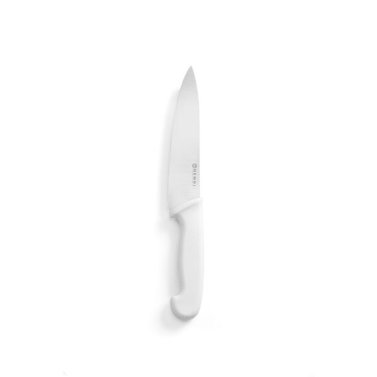 Cutitul bucatarului, Hendi, alb , respecta normele de igiena HACCP, lungime 18/32 cm, grosime lama 2,5 mm