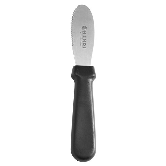 Cutit unt, Hendi, lama zimtata din inox, lungime 22.5 cm