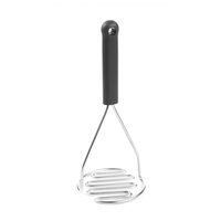 Zdrobitor cartofi / legume pentru piure / supe crema, Hendi, inox cu maner bachelita, 95x(H)230 mm