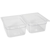 Tava Hendi Gastronorm GN 1/2 200 mm 12.5 lt - policarbonat transparent