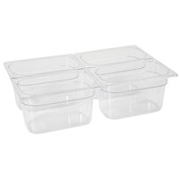 Tava Hendi Gastronorm GN 1/9 100 mm 1 litru - policarbonat transparent