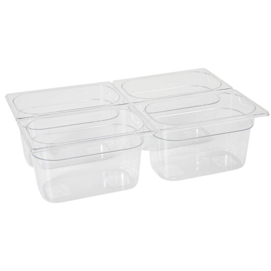 Tava Hendi Gastronorm GN 1/9 100 mm 1 litru - policarbonat transparent