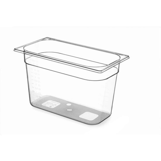 Hendi Gastronorm GN 1/4 100 mm 2.8 lt тава, TRITAN BPA free, температурна устойчивост -40 гр. Целзий/ 90 гр. Целзий