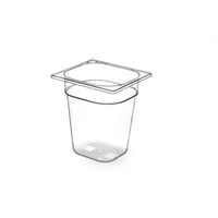 Tava Hendi Gastronorm GN 1/6 100 mm 1.6 lt - TRITAN free BPA, rezistenta la temperatura -40 gr. Celsius/ 90 gr. Celsius
