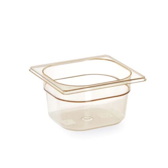 Tava gastronorm GN 1/6 din policarbonat, Hendi, 2.3 litri, 176x162x150(h)mm, BPA free, rezistenta la temperaturi -40 pana la 150 C, rezistenta mare la impact