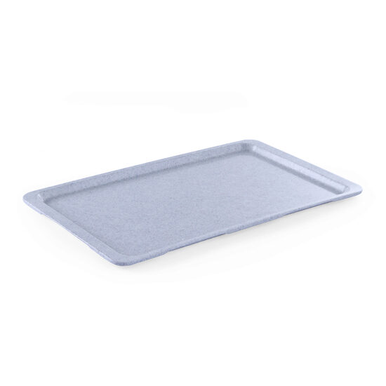 Tava servire dreptunghiulara, GN 1/2 (26.5 x 32.5 cm), Hendi, din plastic imitatie granit, potrivita sipt uz profesional