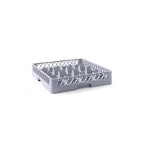 Cos universal pentru masina de spalat vase polietilena Hendi, Gri 500x500x(H)104 mm 16 compartimente