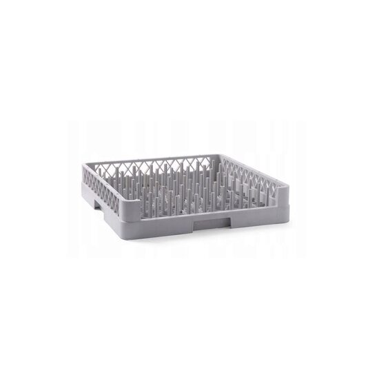 Cos universal pentru masina de spalat vase polietilena Hendi, Gri 500x500x(H)100 mm