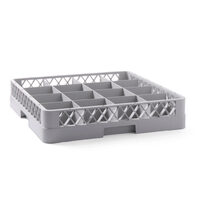 Cos universal pentru masina de spalat vase, polietilena, Gri, Hendi 16 compartimente 500x500x(H)100 mm