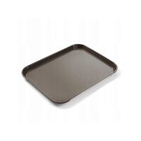 Tava servire fast food maro din polipropilena Hendi 265x345x(h)20 mm