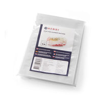 Set 100 pungi vacuum, netede, 160x230 mm, Hendi, 2 straturi, 65 microni, filtru UV