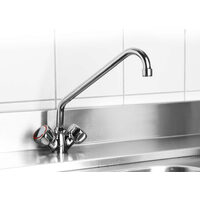Baterie bucatarie cu robinet gat mobil inaltime 250 mm Hendi Inox