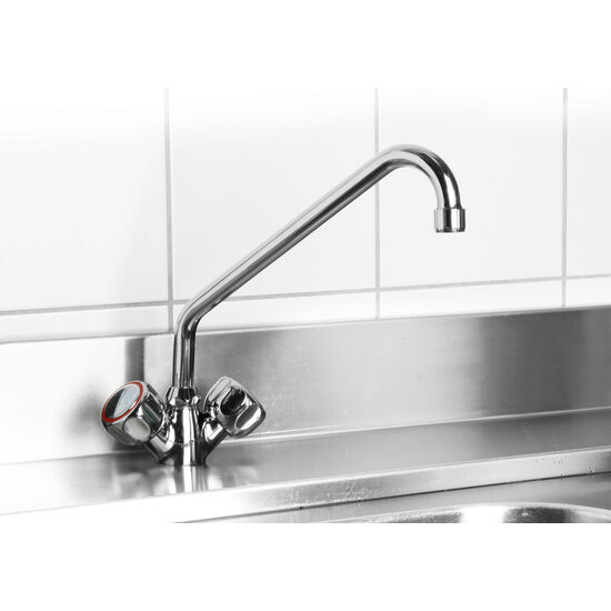 Baterie bucatarie cu robinet gat mobil inaltime 250 mm Hendi Inox