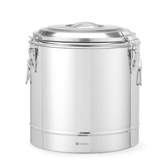 Container transport alimente,35L, inox, Hendi Smart, Ø400x(H)445mm