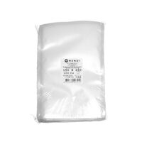 Saci moleti pentru masini de ambalat in vid, pentru depozitarea alimentelor, HENDI, Saci moleti pentru ambalare, 100 buc., 150x250mm