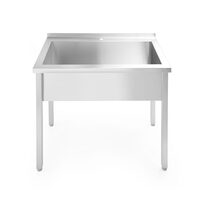 Masa cu o singura chiuveta Budget Line 800x600x850 mm s.s.