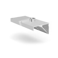 Hota de perete, inclinata, HENDI, Linia Profi, cu iluminare LED, 1200x700x(H)450mm