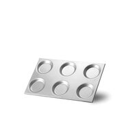 Tava aluminiu GN 1/1, cu forme, HENDI, 530x325x(H)mm