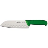 Нож Santoku Supra Colore, Ambrogio Sanelli, набраздено острие, зелено, (L) 310 mm