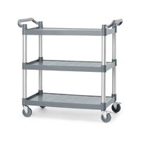 3-рафтова полипропиленова сервизна количка, голяма