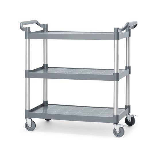 3-рафтова полипропиленова сервизна количка, голяма