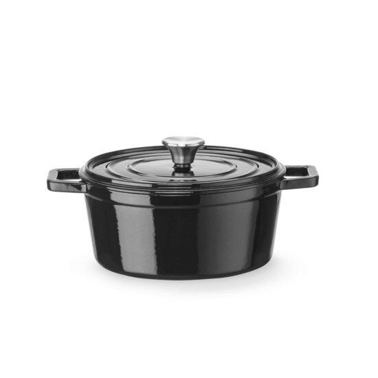 Касерола чугунена, емайлирана, HENDI, 3,7л, черно, 317x240x(H)105мм