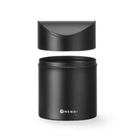 Cos de gunoi de masa cu capac basculant, HENDI, 1,2L, Negru, 120x(H)165mm