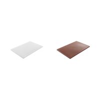 Комплект Дъска за рязане бял HACCP 450x300mm + Дъска за рязане кафяв HACCP