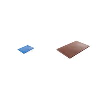 Комплект Дъска за рязане син HACCP 450x300mm + Дъска за рязане кафяв HACCP