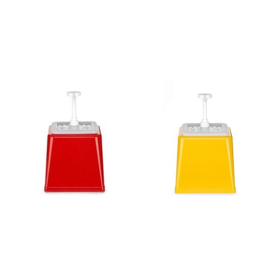 Комплект Диспенсър за сос 2.5L червен + Dispenser 2.5L жълт