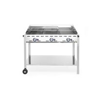 Grătar Green Fire cu 3 arzătoare, HENDI, Profi Line, 17,4 kW, 1078x612x(H)825mm